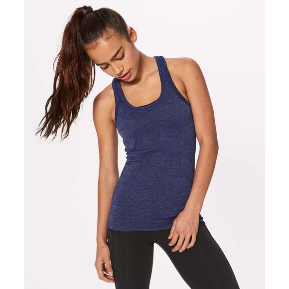 Lululemon Swiftly Tech Racerback in Physic / Black 4 Running Training tank top - Picture 1 of 9